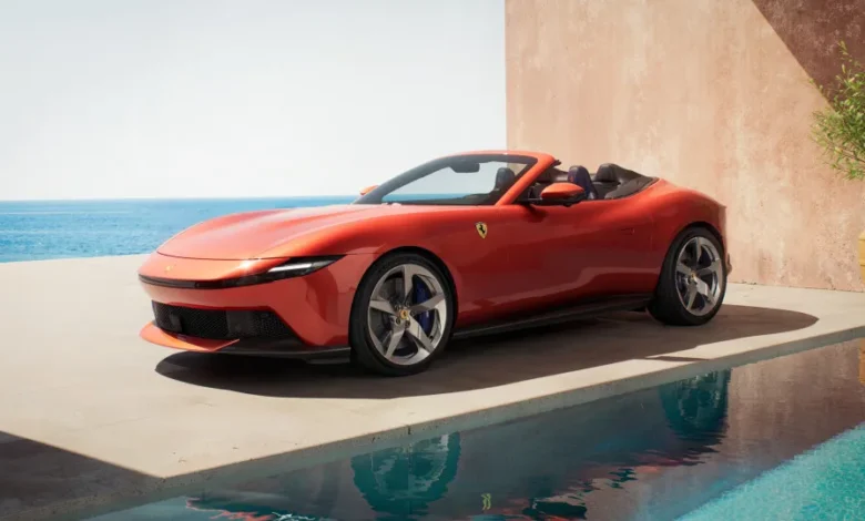 Com um V8 biturbo de 640 cv, chega o novo Ferrari Amalfi Spider