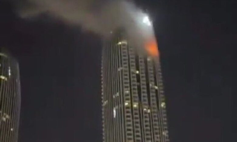 Drone iraniano atinge edifício no Dubai