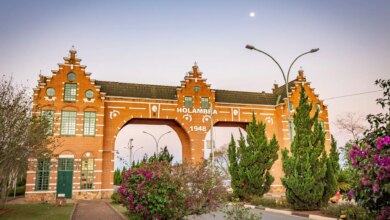 Portão de entrada da cidade de Holambra