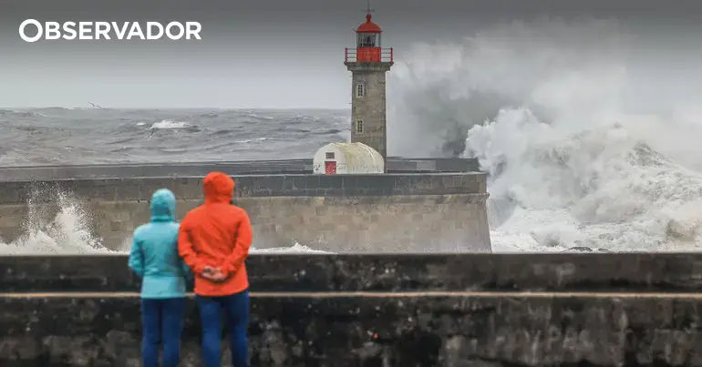 Todo o país sob aviso por chuva, vento e agitação marítima