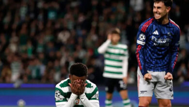 Sporting de Geny Catamo perde com Arsenal ao apagar das luzes