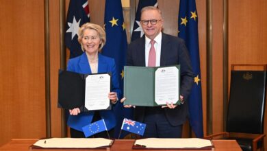 UE e Austrália estreitam comércio livre
