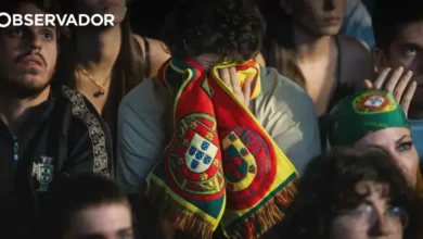 As imagens do RiR e dos Aliados cheios para apoiar Portugal