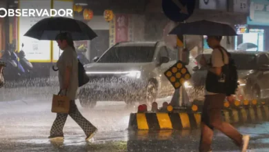 Chuvas torrenciais de tufão paralisam sul de Taiwan