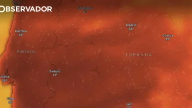 Nova onda de calor na quinta. 40ºC de dia e 26ºC à noite