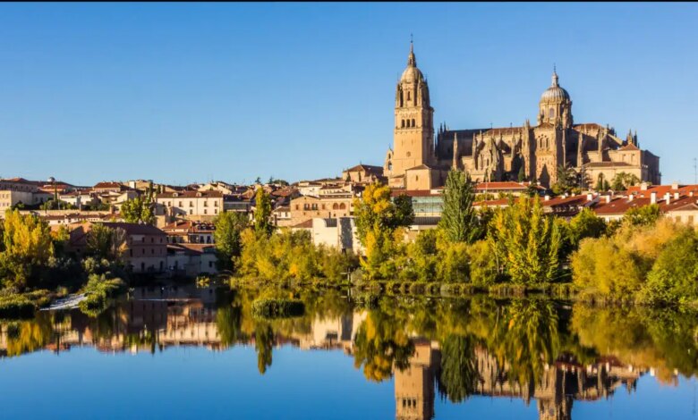Vista panorâmica das catedrais de Salamanca