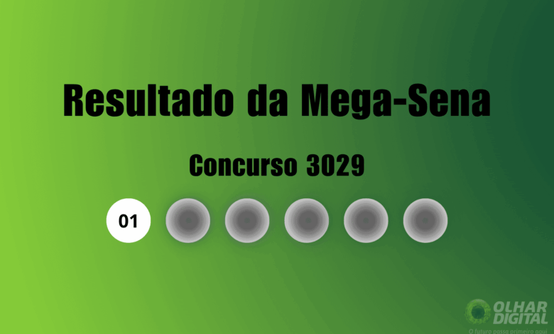 Resultado da Mega-Sena de hoje: veja números e ganhadores do concurso 3029 (quinta, 09/07)