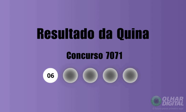 Resultado da Quina de hoje: veja números e ganhadores do concurso 7071 (terça, 21/07)