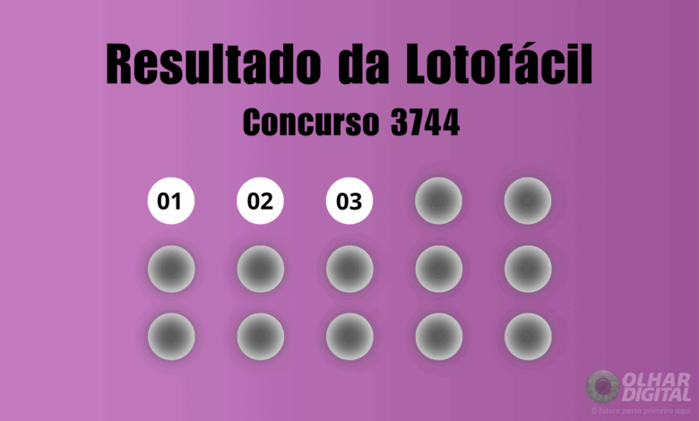 Resultado da Lotofácil de hoje: veja números e ganhadores do concurso 3744 (sexta, 24/07)