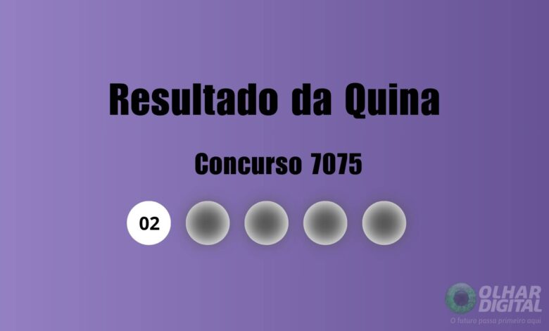 Resultado da Quina de hoje: veja números e ganhadores do concurso 7075 (domingo, 26/07)