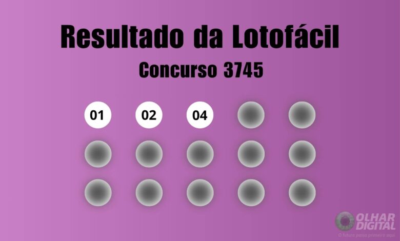 Resultado da Lotofácil de hoje: veja números e ganhadores do concurso 3745 (domingo, 26/07)