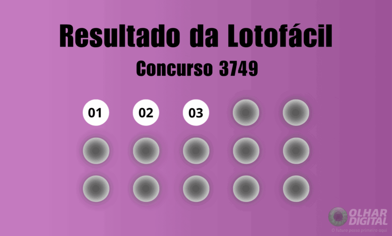 Resultado da Lotofácil de hoje: veja números e ganhadores do concurso 3749 (quinta, 30/07)