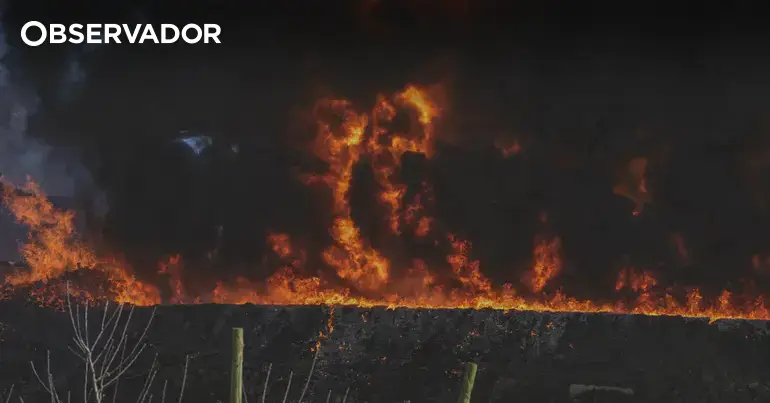 EM611 cortada por incêndio em Alfândega da Fé