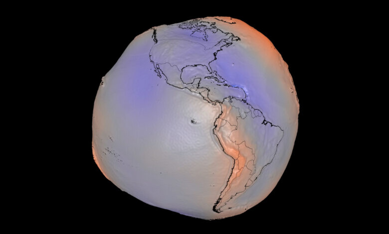 Formato Geoide: parece uma batata, mas é a Terra revelada pela força invisível da gravidade