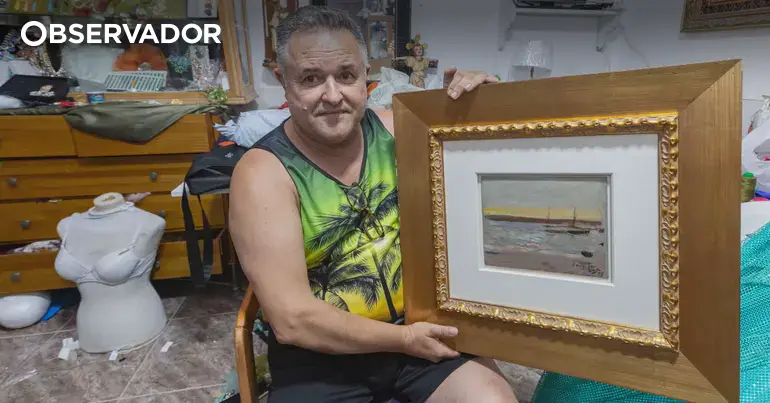 Homem descobre quadro de 150 mil euros por causa da moldura