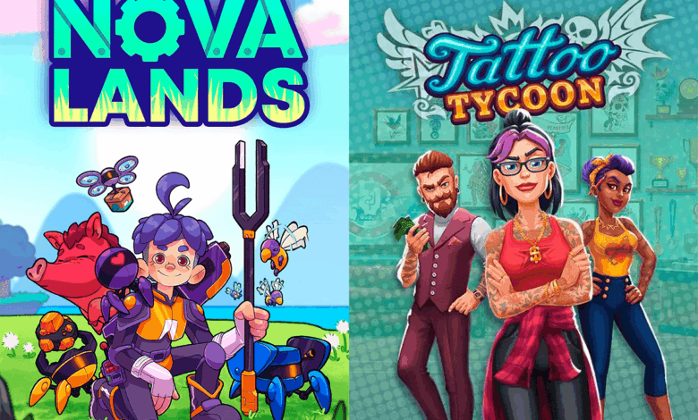 Nova Lands e Tattoo Tycoon