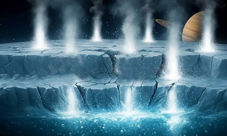 Lua de Saturno ganha protagonismo na busca por vida extraterrestre