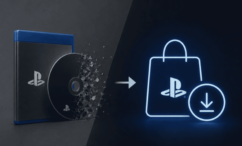 O fim da mídia física, mas não só no PlayStation