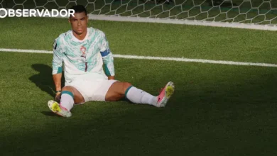 O único toque na bola de CR7 na área foi para o penálti