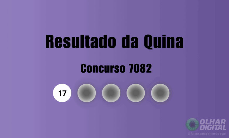 Resultado da Quina de hoje: veja números e ganhadores do concurso 7082 (segunda, 03/08)
