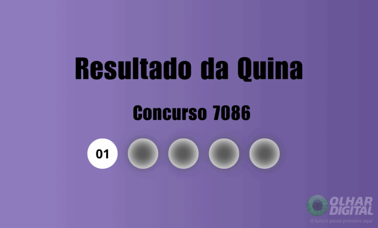 Resultado da Quina de hoje: veja números e ganhadores do concurso 7086 (sexta, 07/08)