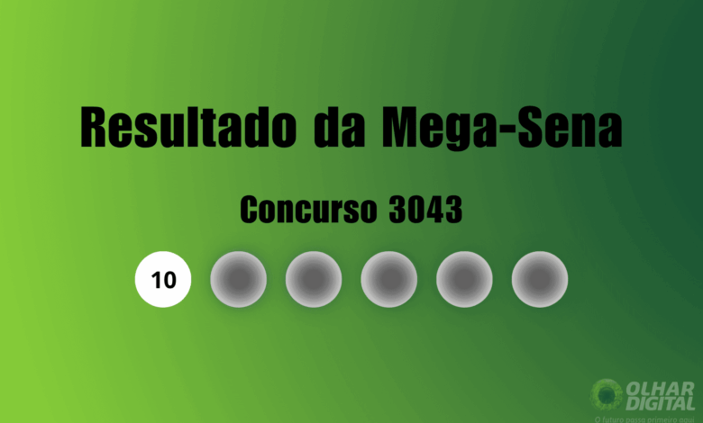 Resultado da Mega-Sena de hoje: veja números e ganhadores do concurso 3043 (terça, 11/08)
