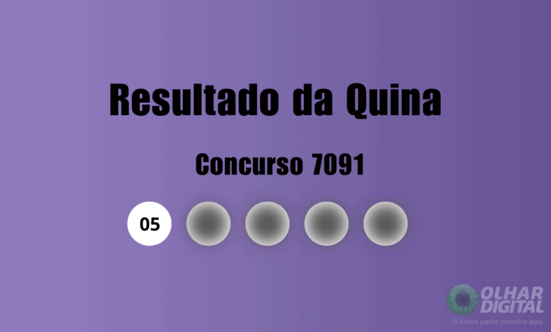 Resultado da Quina de hoje: veja números e ganhadores do concurso 7091 (quinta, 13/08)