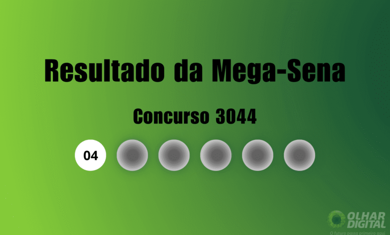 Resultado da Mega-Sena de hoje: veja números e ganhadores do concurso 3044 (quinta, 13/08)