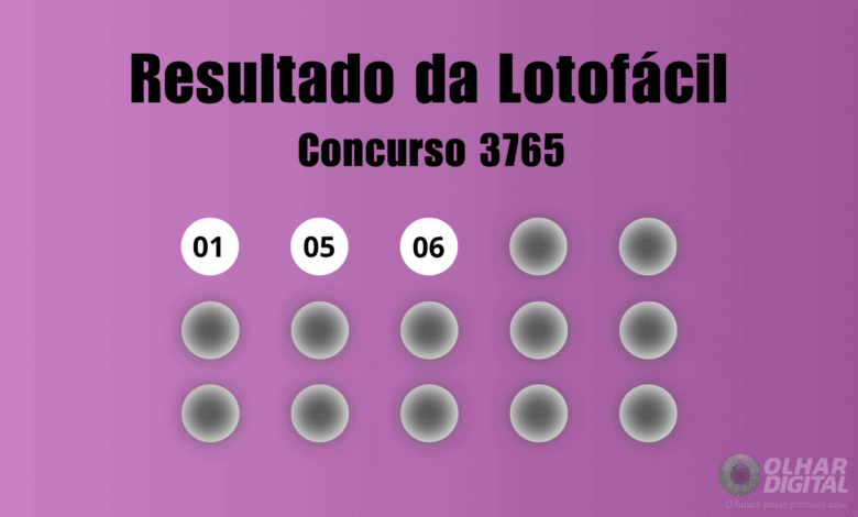 Resultado da Lotofácil de hoje: veja números e ganhadores do concurso 3765 (terça, 18/08)