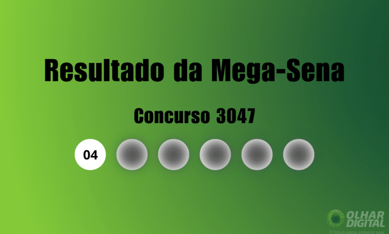 Resultado da Mega-Sena de hoje: veja números e ganhadores do concurso 3047 (quinta, 20/08)
