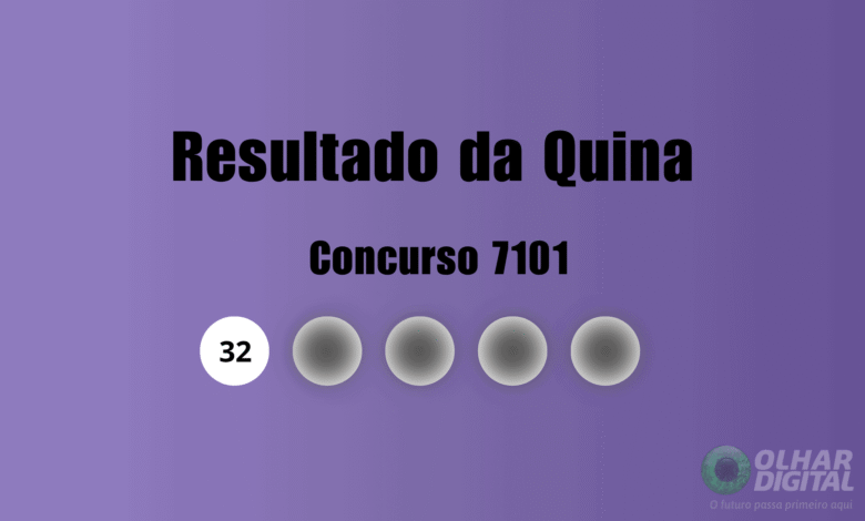 Resultado da Quina de hoje: veja números e ganhadores do concurso 7101 (terça, 25/08)