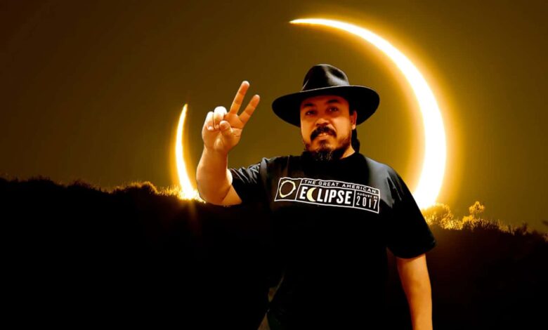 Brasileiro revela os bastidores e a emoção de ver o eclipse solar total na Espanha