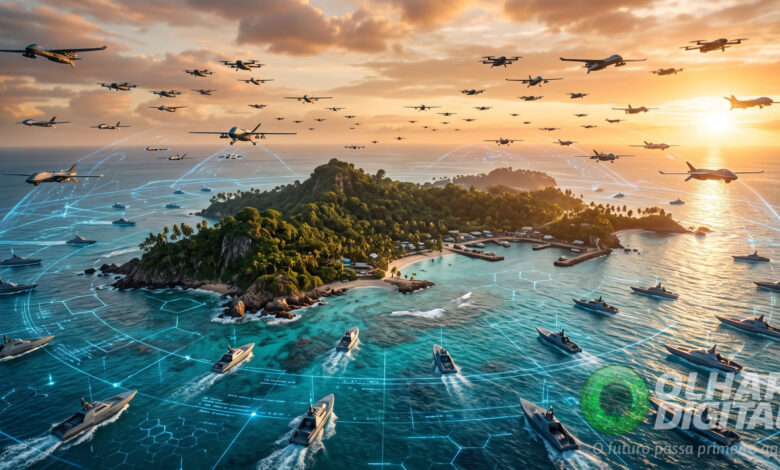 China quer criar ‘fortalezas robóticas’ com drones para defender ilhas