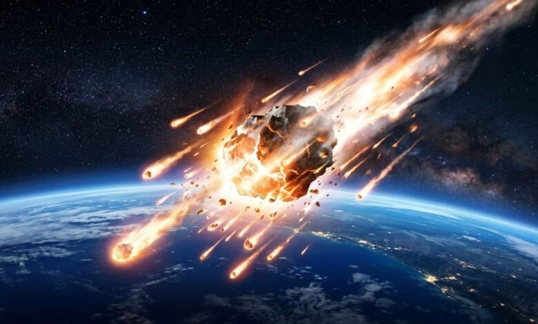 Estudo de 75 quedas revelou sete fases na transformação de rochas espaciais em meteoritos. (Imagem criada por inteligência artificial/gemini)