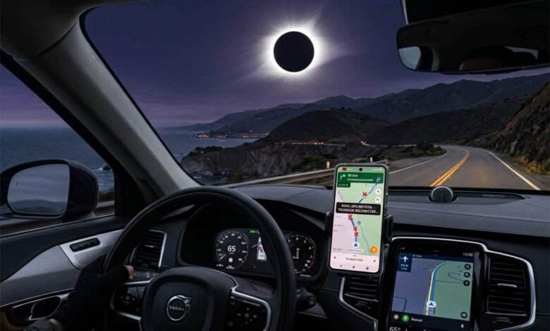 eclipse solar gps
