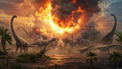 Inferno dos dinossauros: asteroide gerou calor 17 vezes acima do limite mortal