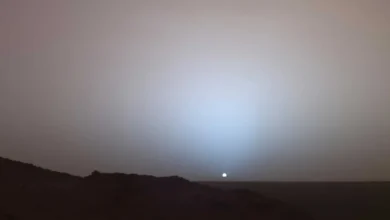 Pôr do Sol em Marte