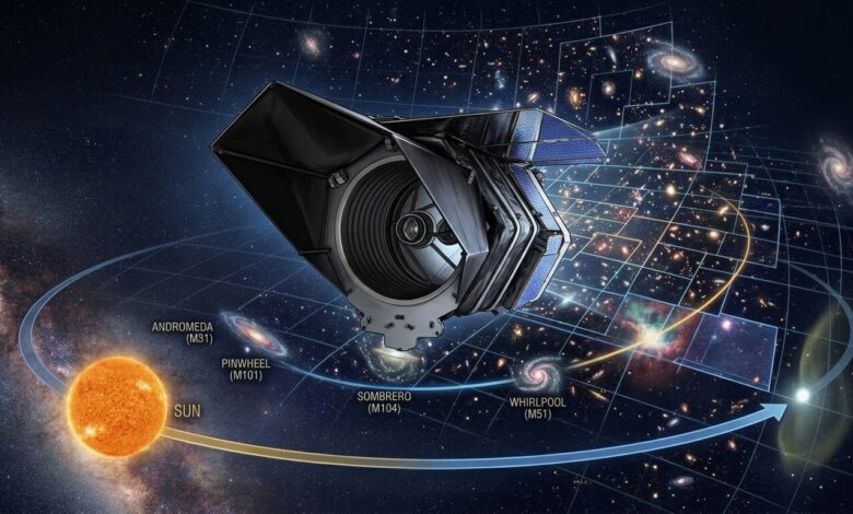 NASA vai lançar telescópio Roman para criar o “Google Maps” do Universo