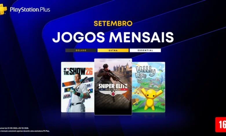 PS Plus de setembro terá Sniper Elite: Resistance, MLB The Show 26 e mais
