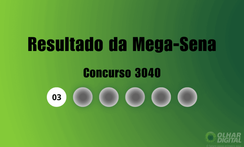 Resultado da Mega-Sena de hoje: veja números e ganhadores do concurso 3040 (terça, 04/08)
