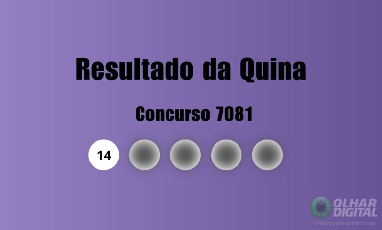 Resultado da Quina de hoje: veja números e ganhadores do concurso 7081 (domingo, 02/08)