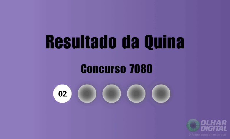 Resultado da Quina de hoje: veja números e ganhadores do concurso 7080 (sexta, 31/07)