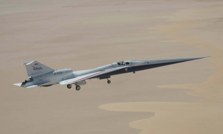Um avião supersônico mais silencioso? NASA testa o X-59