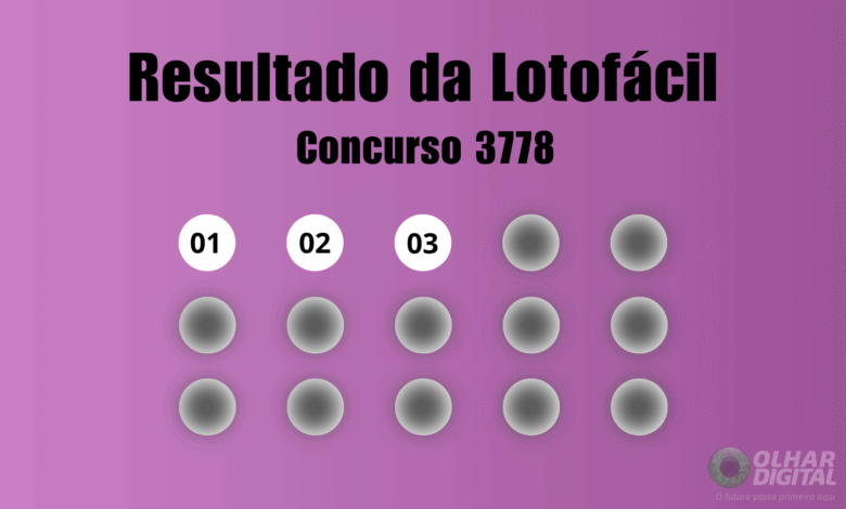 Resultado da Lotofácil de hoje: veja números e ganhadores do concurso 3778 (quarta, 02/09)