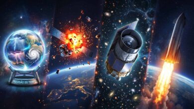 ‘Bola de cristal’ do tempo, explosão de satélite, futuro do Roman e Starship nos destaques da semana