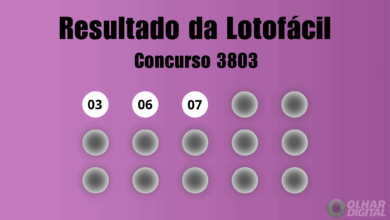 Resultado da Lotofácil de hoje: veja números e ganhadores do concurso 3803 (terça, 13/10)