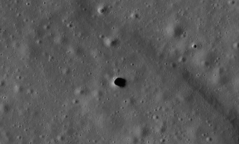 NASA vai investigar buraco na Lua que pode levar a uma caverna