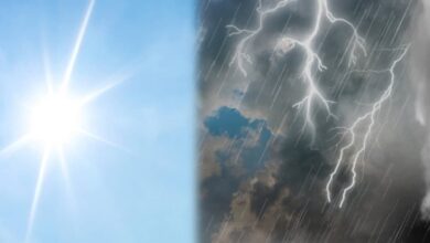 Tempestades e frio de 12 °C chegam a estados do Sul e do Sudeste